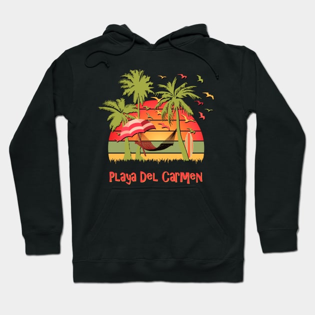 Playa Del Carmen Hoodie by Nerd_art